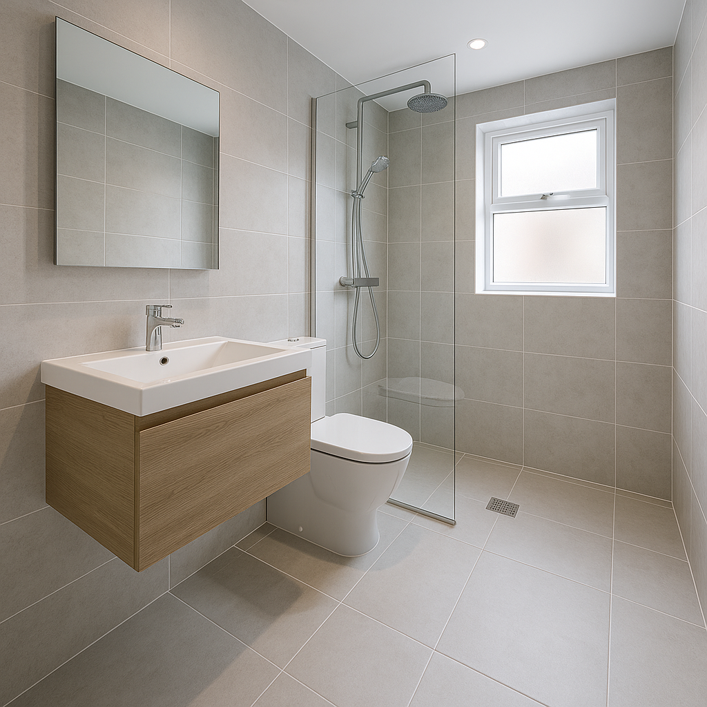 Cover image showcasing the completed Level-access wet room project in Bathwick, Bath