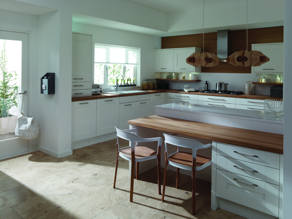 Cover image showcasing the completed Modern white shaker kitchen renovation project in Bristol