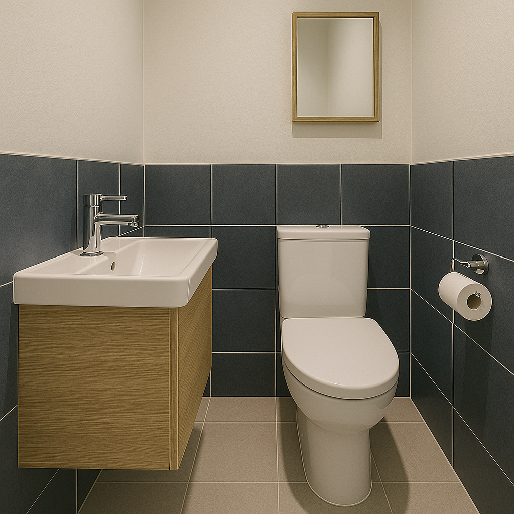 Cover image showcasing the completed Compact cloakroom project in Filton, South Glos