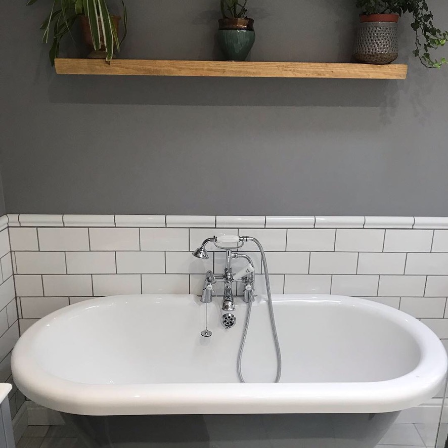 Cover image showcasing the completed Classic grey & white bathroom project in Thornbury, Bristol